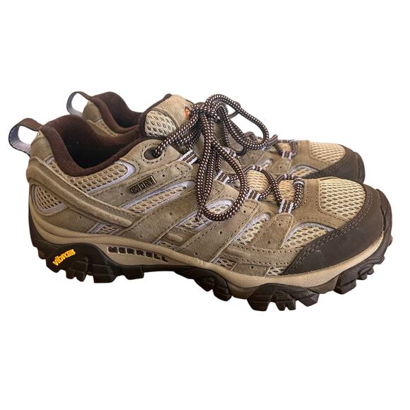 Merrell Moab 2 Vent Hiking Shoes Dusty Olive Women's 8 Vibram Select Dry - Picture 1 of 11